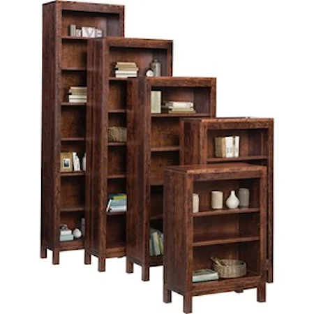 Customizable Solid Wood Open Bookcase - Choose your size